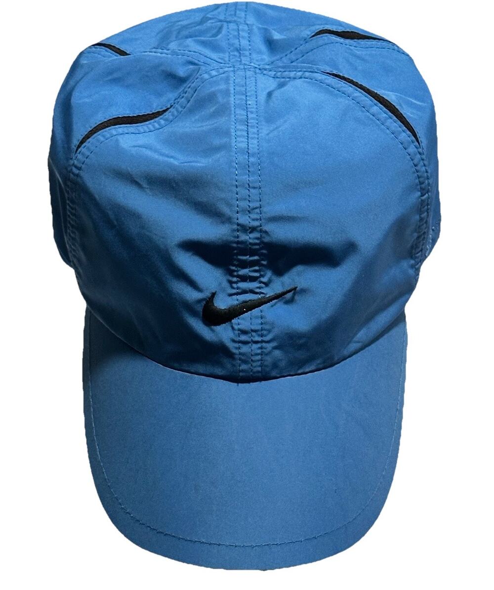 Nike Dri-Fit Running Hat NIKE-FIT 6 Panel Vented One Size Strapback EUC Vintage